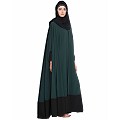 Two pieces designer Irani kaftan- Green-Black Two pieces designer Irani kaftan- Green-Black